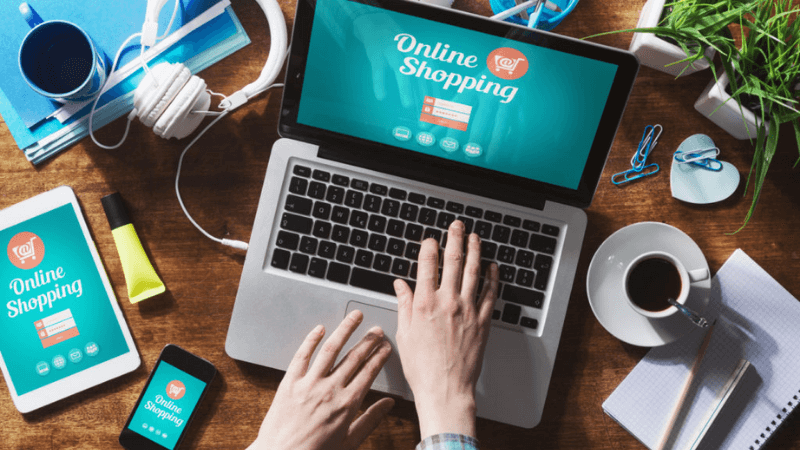 “Mua sắm online” là “hình thức mua hàng trực tuyến” thông qua máy tính, mạng internet